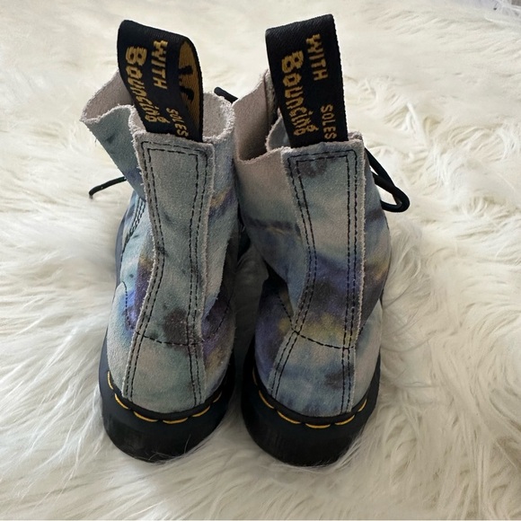 NEW DR MARTENS RARE 1460 Pascal Tie Dye Leather Boots - Picture 8 of 10